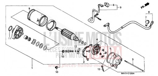 MOTEUR DE DEMARRAGE VT1100C2X de 1999